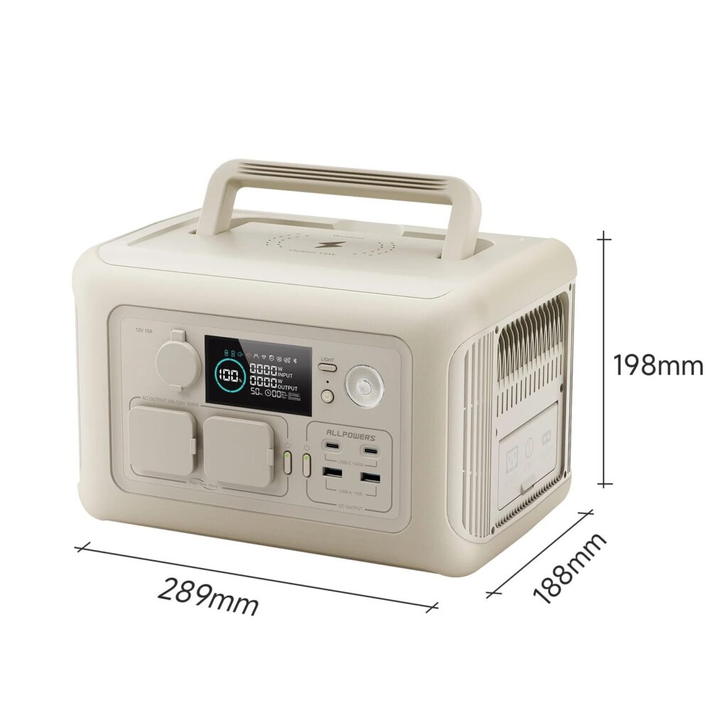 ALLPOWERS R600サイズ表示画像