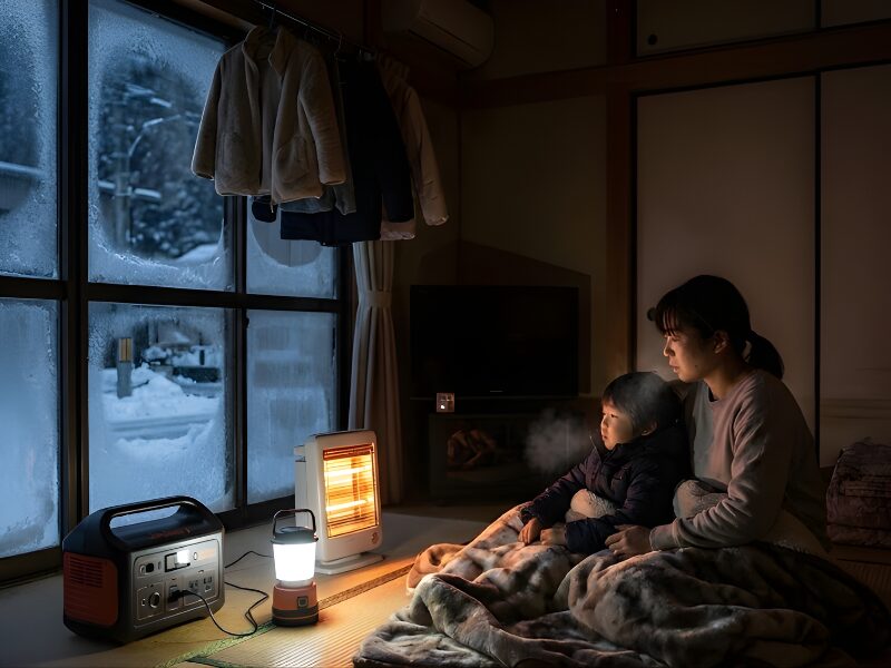 真冬の停電で「寒さ」をしのぐ