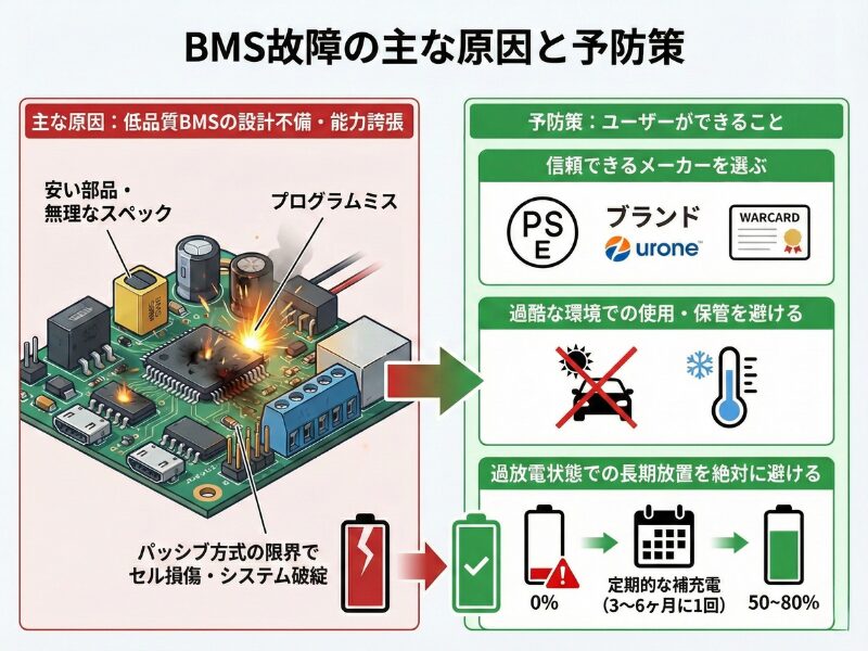 BMS故障の主な原因と予防策