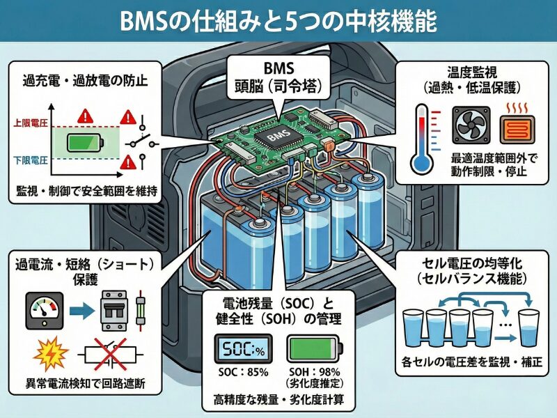 BMSの仕組みと5つの中核機能
