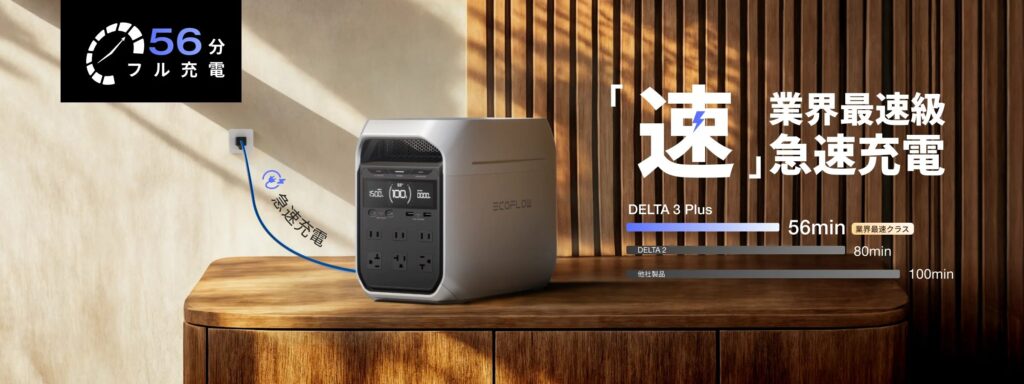 1時間切りのAC充電速度