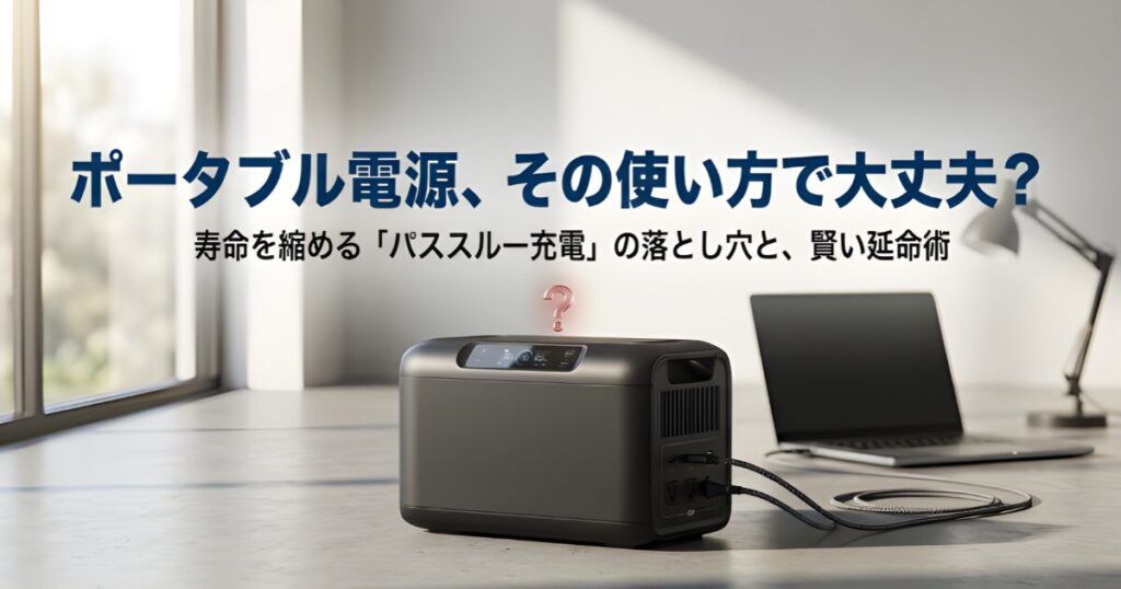 ポータブル電源のコンセント繋ぎっぱなしによるバッテリー寿命への不安とリスク