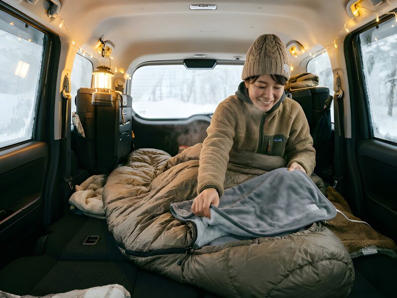 寝袋の中に入れる使い方が最も暖かい理由