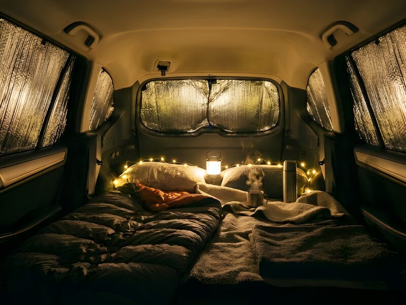 窓の断熱には厚手のシェードと銀マットを活用