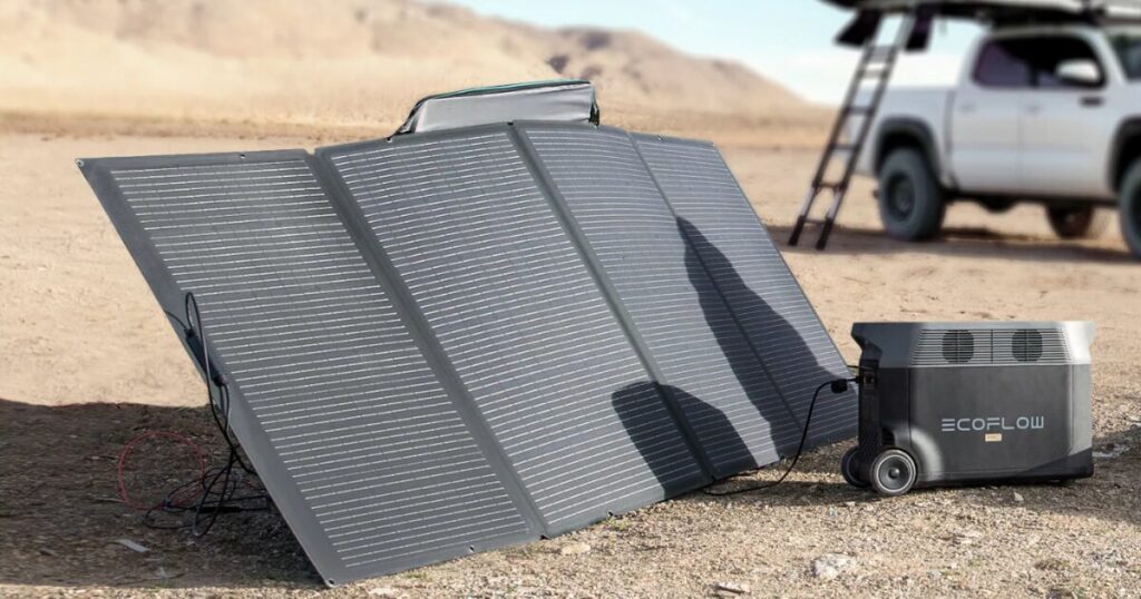 EcoFlowのソーラーパネル・ポータブル電源画像