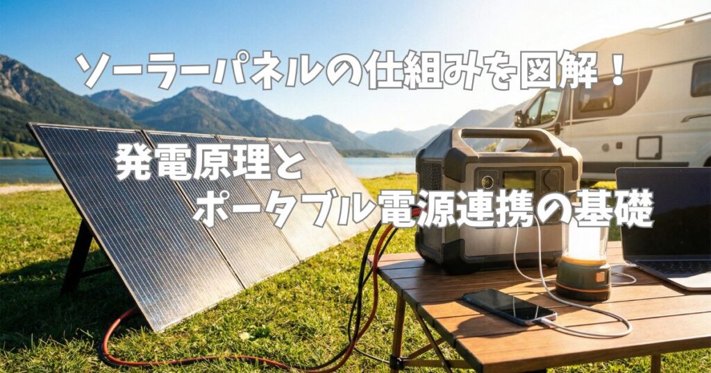 ソーラーパネルの仕組みを図解！発電原理とポータブル電源連携の基礎