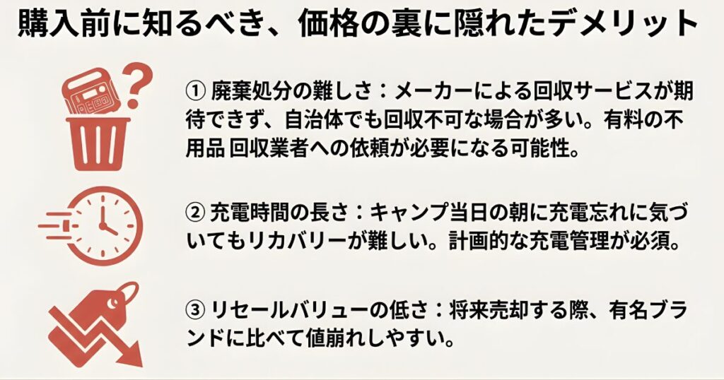 購入前に確認すべきGグレセルのデメリット：廃棄処分の難しさとリセールバリュー