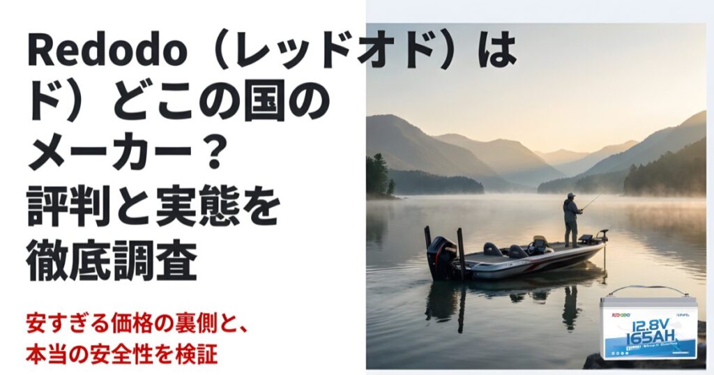 Redodoはどこの国のメーカーか、安すぎる価格の裏側と本当の安全性を検証する徹底調査の表紙スライド