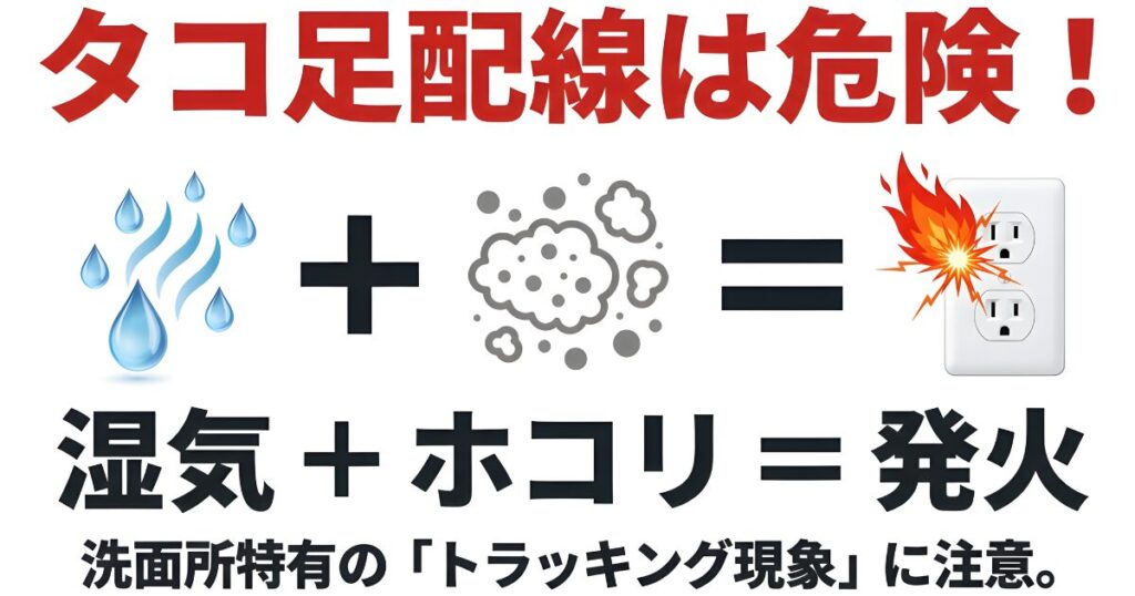 湿気とホコリが原因で発火するトラッキング現象の仕組みと危険性